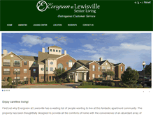 Tablet Screenshot of evergreenlewisville.com